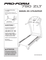 Pro-Form 790 Zlt Cwl Treadmill Le manuel du propriétaire
