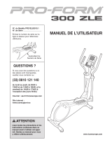 Pro-Form 300 ZLE - PFEVEL83910 Le manuel du propriétaire