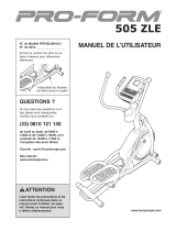 Pro-Form 505 Zle Elliptical Le manuel du propriétaire