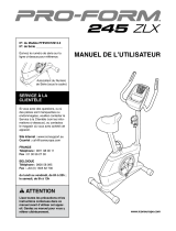 ProForm 245 Zlx Bike Le manuel du propriétaire