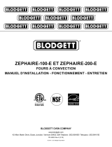 Blodgett Zephaire-100-E Le manuel du propriétaire