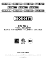 Blodgett BDO-100-E Le manuel du propriétaire
