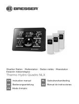 Bresser Thermo Hygro Quadro NLX - Thermo-/Hygrometer Le manuel du propriétaire