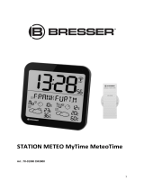 Bresser MyTime Meteotime LCD Wall Clock Le manuel du propriétaire