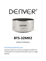Denver BTS-32SILVERMK2 Manuel utilisateur