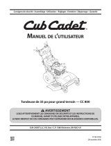 Cub Cadet 12AE76M8010 Manuel utilisateur
