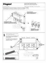 Legrand AC1031 Enclosure Power Stripe Module, Half-width Guide d'installation
