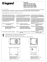 Legrand CCFB Series Floor Boxes Guide d'installation
