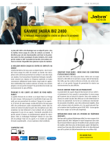 Jabra Biz 2400 Duo, IP, Noise Canceling Fiche technique