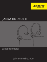 Jabra Biz 2400 II QD Duo UNC Manuel utilisateur