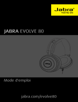 Jabra Evolve 80 UC Stereo Manuel utilisateur