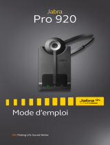 Jabra Pro 935 Dual Connectivity for MS Manuel utilisateur