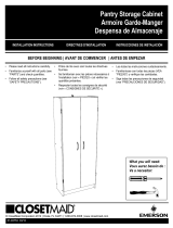 Emerson Pantry Cabinet Guide d'installation
