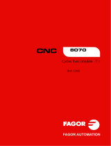 Fagor CNC 8070 T Manuel utilisateur