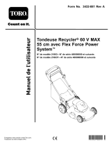 Toro Flex-Force Power System 60V MAX 55cm Recycler Lawn Mower Manuel utilisateur