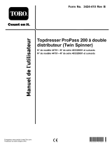 Toro ProPass 200 Top Dresser Manuel utilisateur