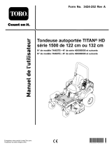 Toro 122cm TITAN HD 1500 Series Riding Mower Manuel utilisateur