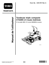 Toro CT2240 Compact Triple 4-Wheel Drive Turf Mower Manuel utilisateur