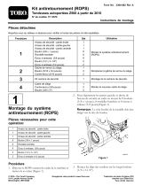 Toro Roll-Over Protection System Kit. 2010 and After Z500 Riding Mowers Guide d'installation