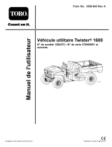 Toro Twister 1600 Utility Vehicle Manuel utilisateur