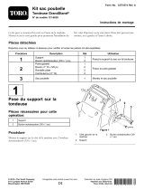 Toro Trash Bag Kit, GrandStand Mower Guide d'installation