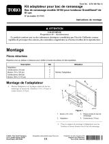 Toro Bagger Adapter Kit, Model 30104 Bagger for 36in GrandStand Mower Guide d'installation