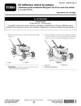 Toro Deck Side Guard Kit, 21in or 53cm Heavy-Duty Recycler/Rear Bagger Lawn Mower Guide d'installation