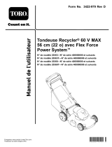 Toro Flex-Force Power System 60V MAX 22in Recycler Lawn Mower Manuel utilisateur