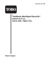 Toro 43cm Recycler Electric Lawnmower Manuel utilisateur