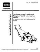 Toro 53cm Heavy-Duty Recycler/Rear Bagging Lawn Mower Manuel utilisateur