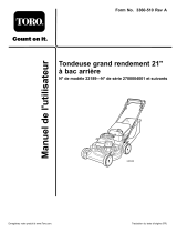 Toro 21in Heavy-Duty Rear Bagger Lawn Mower Manuel utilisateur