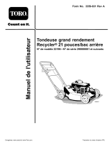 Toro 21in Heavy-Duty Recycler/Rear Bagger Lawn Mower Manuel utilisateur