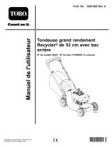 Toro 53cm Heavy-Duty Recycler/Rear Bagger Lawn Mower Manuel utilisateur