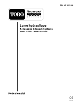 Toro 48" Hydraulic Blade, Dingo Compact Utility Loader Manuel utilisateur