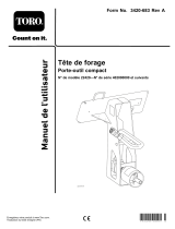 Toro Bore Drive Head Attachment, Compact Tool Carrier Manuel utilisateur