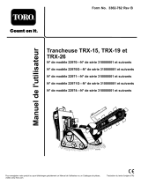 Toro TRX-19 Trencher Manuel utilisateur