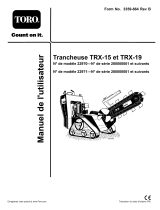 Toro TRX-15 Trencher Manuel utilisateur