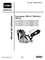 Toro TRX-16 Walk-Behind Trencher (22972) Manuel utilisateur