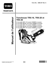 Toro TRX-20 Trencher Manuel utilisateur
