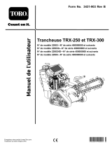 Toro TRX-300 Trencher Manuel utilisateur