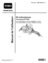 Toro Plow Kit, RT1200 Trencher Guide d'installation