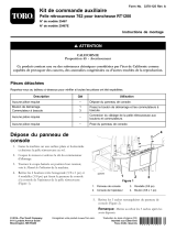 Toro Auxiliary Control Kit, 762 Backhoe for RT1200 Trencher Guide d'installation