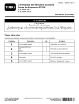 Toro Advanced Steering Control, RT1200 Traction Unit Guide d'installation