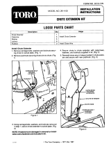 Toro Chute Extension Kit, 826 and 1132 Snowthrowers Guide d'installation