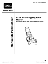 Toro 53cm Rear-Bagging Lawn Mower Manuel utilisateur