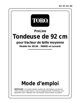 Toro 92cm Side Discharge Mower Manuel utilisateur