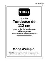 Toro 112cm Side Discharge Mower Manuel utilisateur
