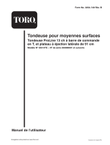 Toro Mid-Size ProLine T-Bar Gear, 13 HP Manuel utilisateur