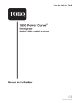 Toro 1800 Power Curve Snowthrower Manuel utilisateur