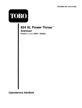 Toro 824XL Power Throw Snowthrower Manuel utilisateur